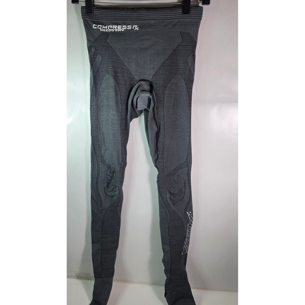 Compressport Compress RX Recovery Tights Leggings Grey Size 2 T2 Seamless Mens